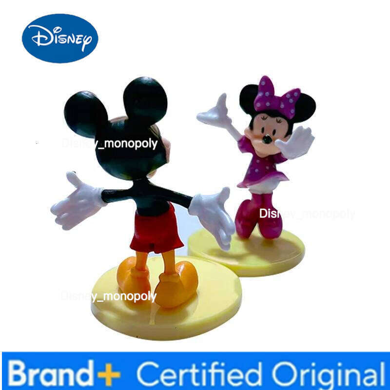Disney 6PCS Cartoon Character Minnie Mouse Model Goofy Donald Duck Figurine Children's Toy Christmas Gift H260105