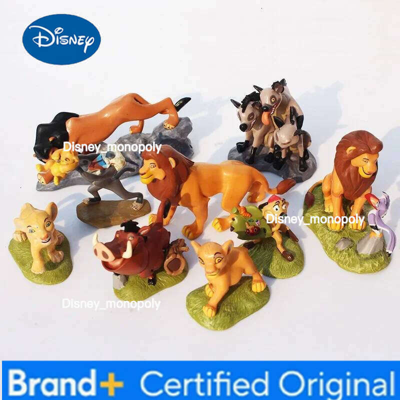Disney 9pcs/Set Cartoon The Lion King Simba Nala Timon Mufasa Scar Model Figurine PVC Action Figures Classic Toys for Xmas kids Gifts H260105 H260105