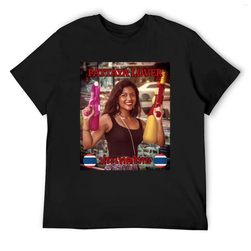 Men's Tank Tops Pattaya Lover No.1 T-Shirt Oversized Blanks Customs Mens T Shirt