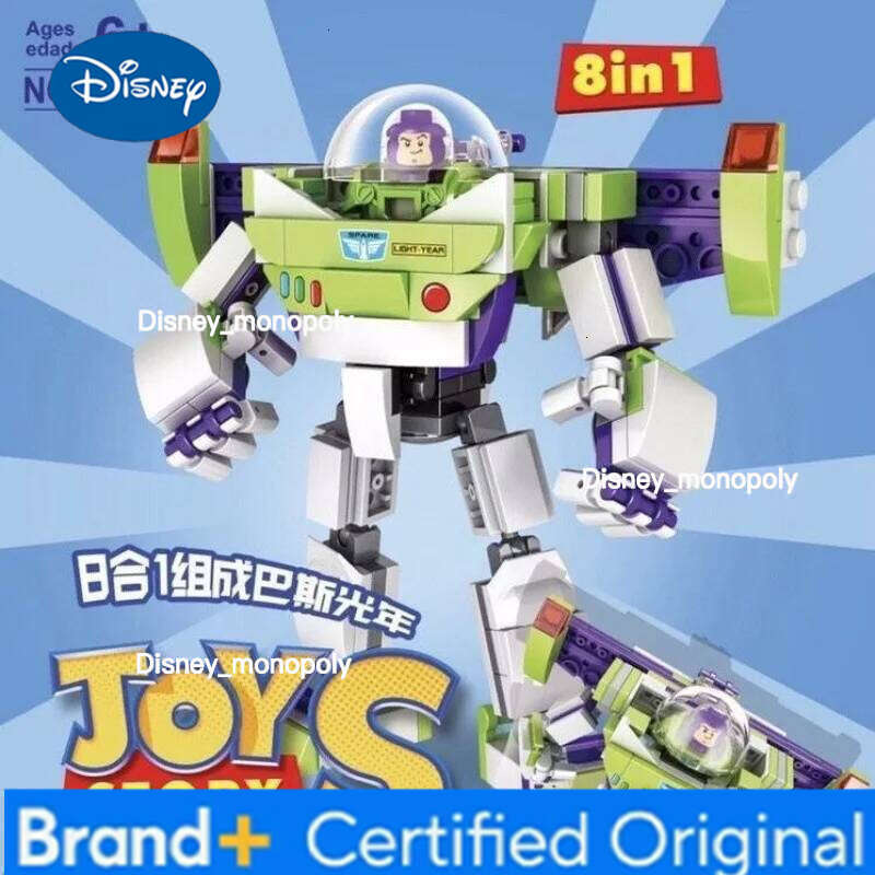 Disney 2026 Pixar Story Buzz Lightyear Moc Mecha Puzzle Assembled Building Block Gifts for Children Boy Assembly Toys H260105 H260105