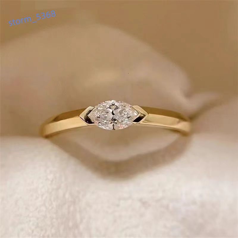 Speedin Fine Jewelry Custom VVS VS IGI GIA Certified 14K 18K Gold Ring Marquise Cut Engagement Lab Diamond Ring