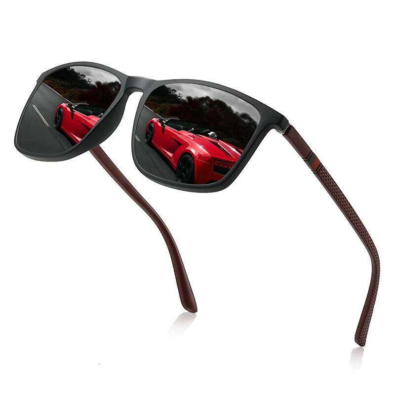 2025 New Men's Business Polarized Square Frame Fashion Sunglasses Outdoor Fishing Driving XJ260105