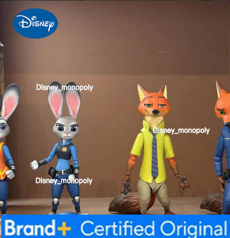 Disney Licensed Judy & Nick Articulated Doll - Flexible Joint Anime Peripheral Kids Desktop Collection Decoration Model H260105 H260105