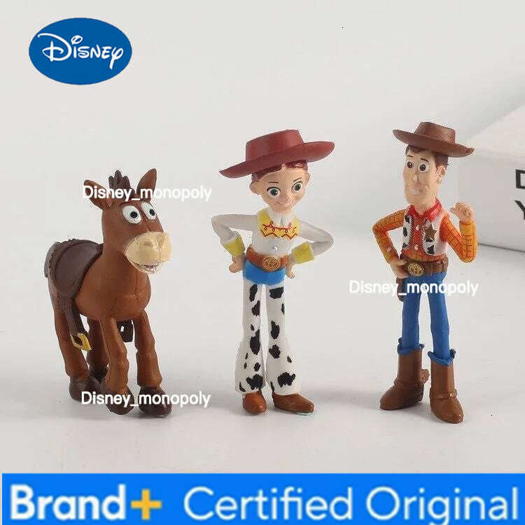 Disney 7Pcs/Set Story 4 Action Figures Toy Woody Jessie Buzz Lightyear Forky Pig Bear Figura Model Doll Figurine Boy Christmas Gift H260105 H260105