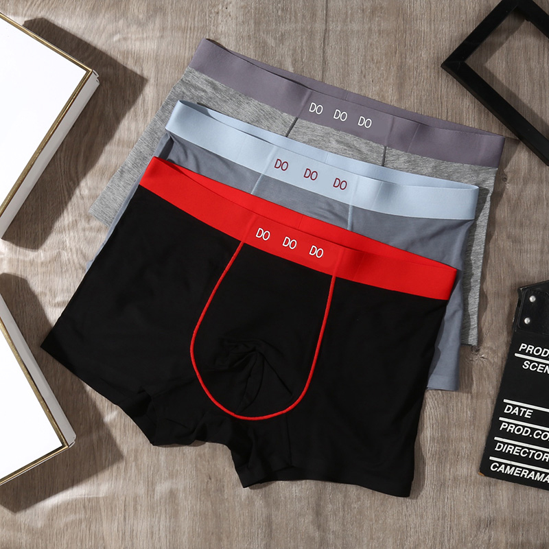 Luxury Men Underpants Sexy Elastic Woven Breathable Boxers Briefs Designer Letter Male Underpants Brand Underwear