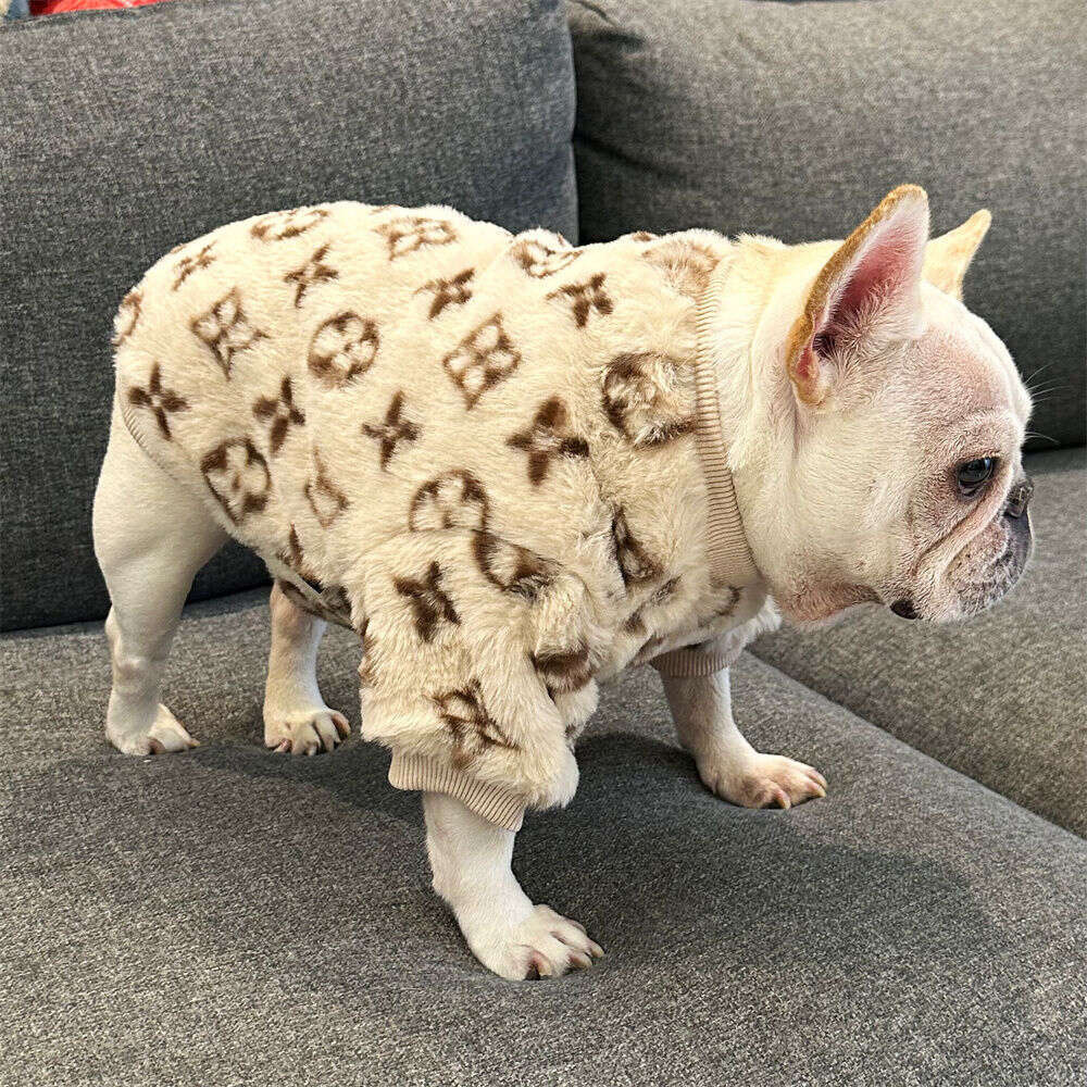 Autumn and Winter Dog Clothes French English Bulldog Pug Corgi Pitbull Pet Warm Fleece Thickened Clothing