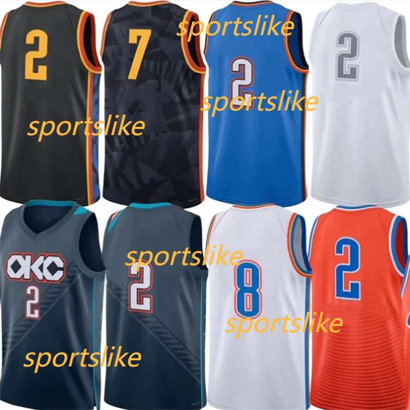 25 26 OKC City Basketball Jerseys Thunde Shai Gilgeous Alexander Chet Holmgren Jalen Williams Jersey Luguentz Dort Isaiah Hartenstein Cason Wallace Westbrook