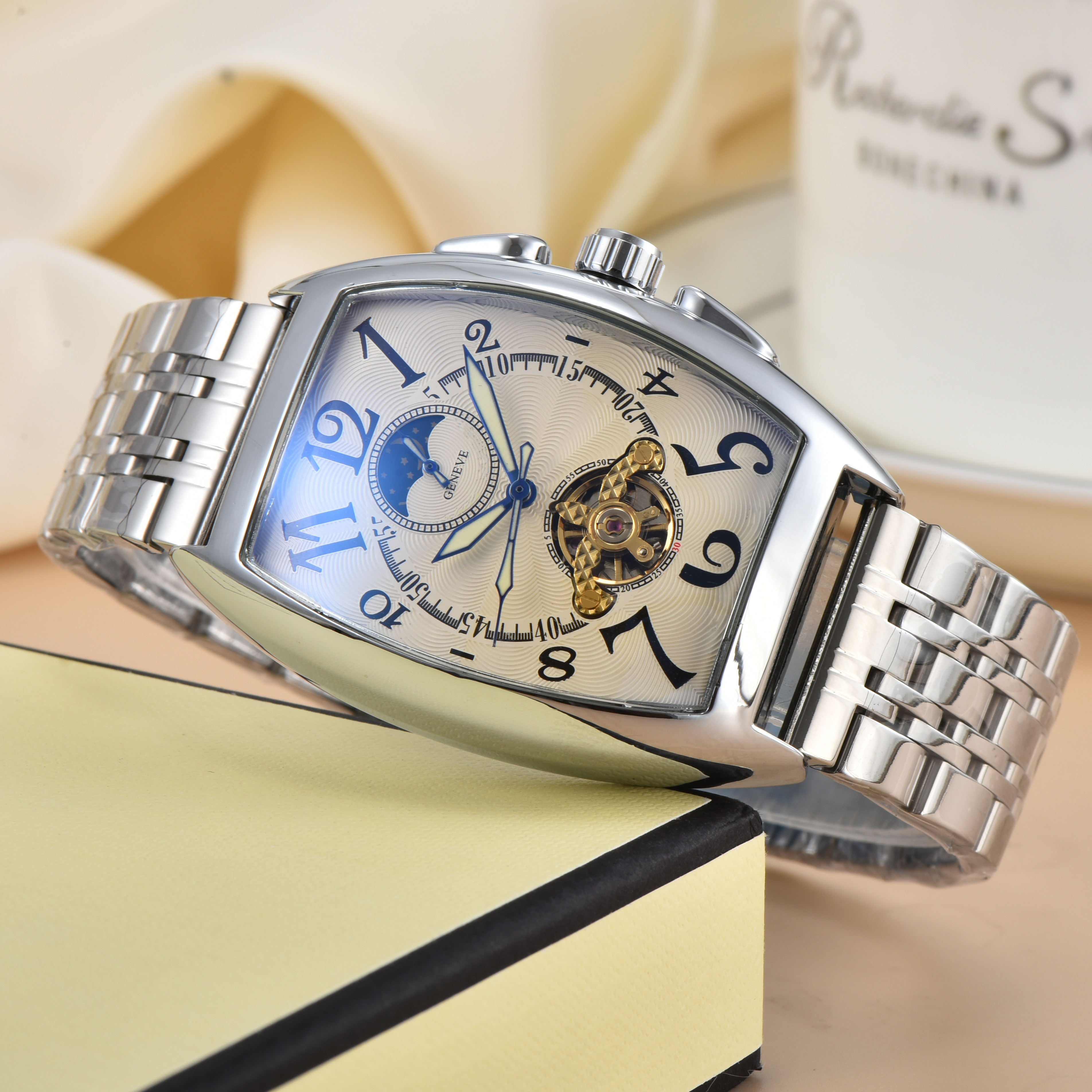 TOP FRANCKity MULLERity Men women Tourbillon Automatic Movement Watch Mens Mechanical Watches Fashion Sports Designer Wristwatches Wristwatch #283