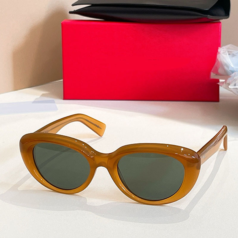 Retro Oval Sunglasses 859 Lady Men Designer Travel Leisure UV Protection Eyewear Mirror Leg Signature Design