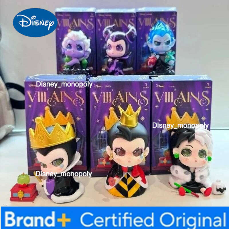 Disney Genuine Villainous Characters Series Blind Box Anime Figure Desktop Collection Decoration Girl Surprise Gift H260105