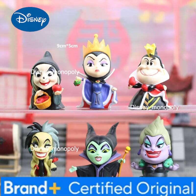Disney Anime Villain Queen Cruella Maleficent Evil Witch Action Figure Collection Model Doll Toys Kids Birthday Christmas Gift H260105 H260105