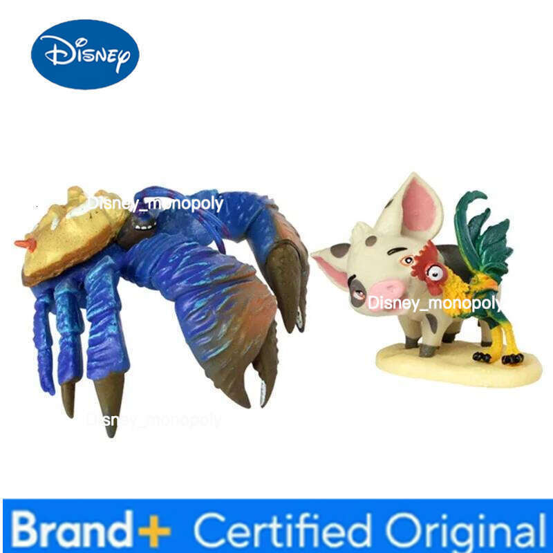 Disney 10pcs/set Cartoon Moana Princess Legend Vaiana Maui Chief Tui Tala Heihei Pua Action Figure Decor Toys for Kids Birthday Gift H260105