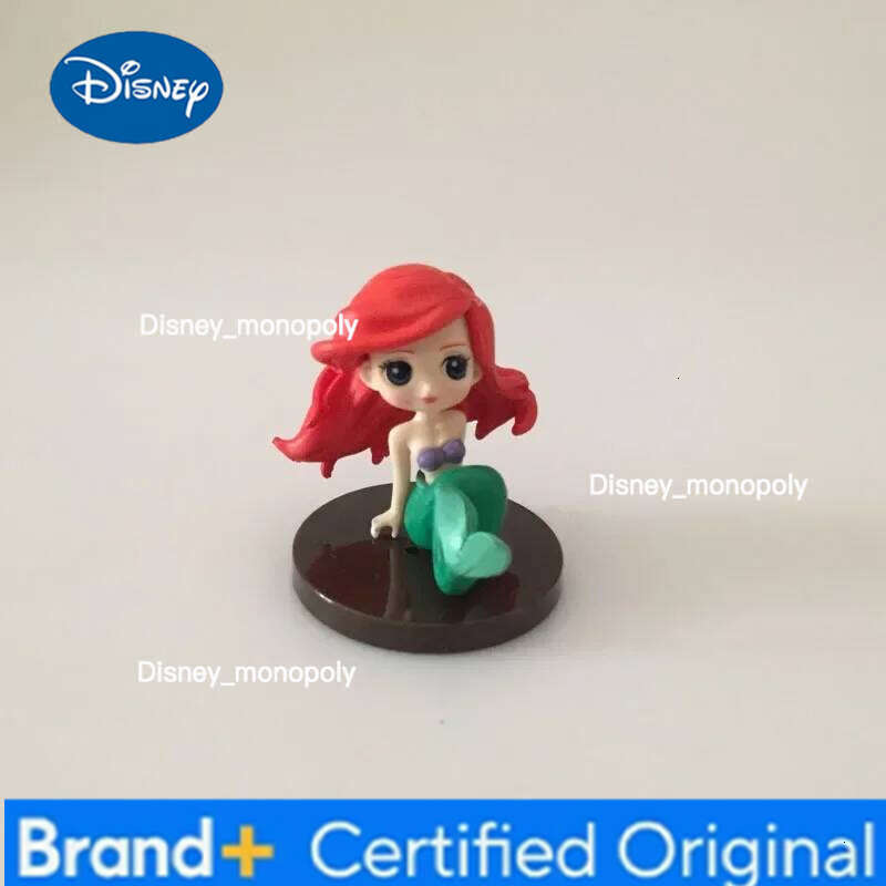 Disney 5-8cm 8pcs/set Q Posket Princess Tiana Snow White Rapunzel Ariel Cinderella Belle Mermaid PVC Action Figures Model Toys Kid Gift H260105