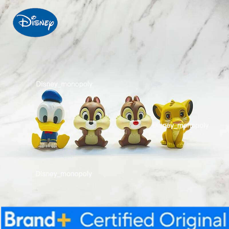 Disney Chip and Dale Simba Donald Duck Action Chipmunks Lion Anime Figure Toys For Children Cute Kids Gifts H260105