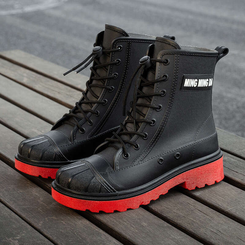 Summer Women Rain Boots Fashion Waterproof Shoes Woman Non-slip Transparent Boots Female Outdoor Girl's Shoes