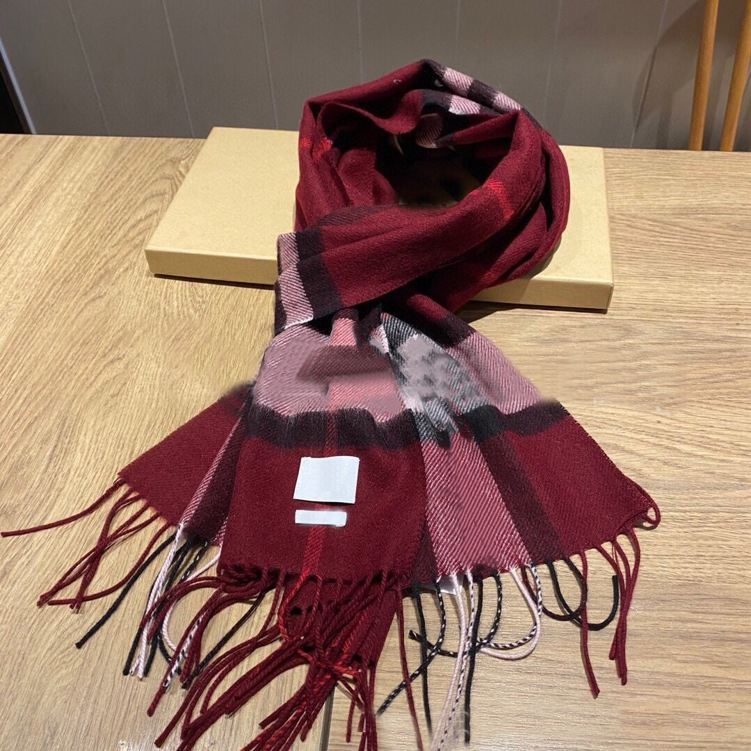 Designer Scarf 100% Cashmere wool Scarves Womens and mens Long Wraps Classic Plaid Women Man silk scarf designerssize168*30cm with box