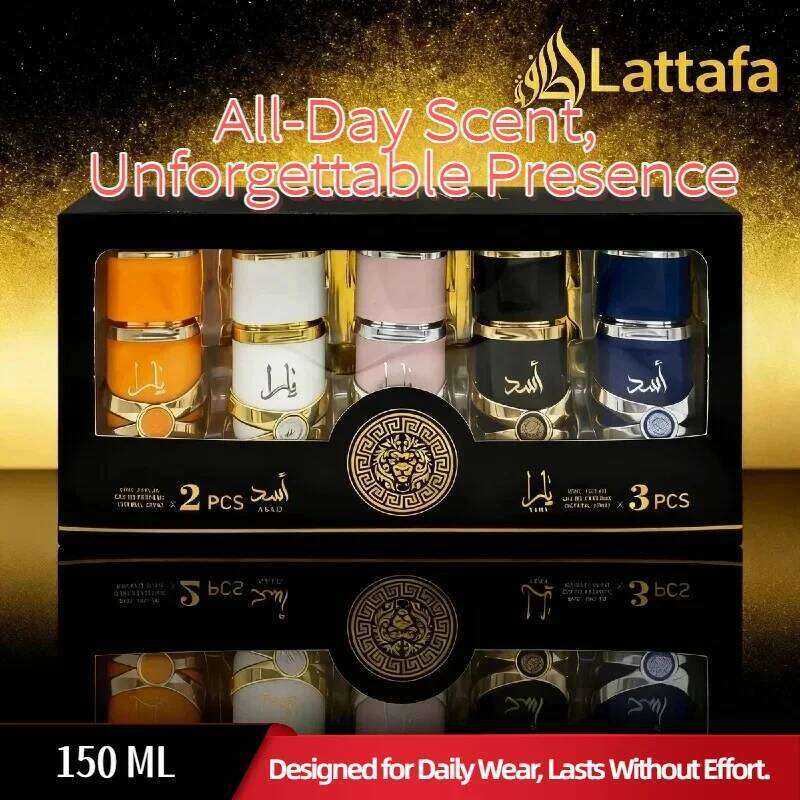 Perfume Set 5x30ml - Arabian Luxury Fragrance Collection, Includes ASAD & Yara, Best Seller Gift Box for Women and Men XJ260105
