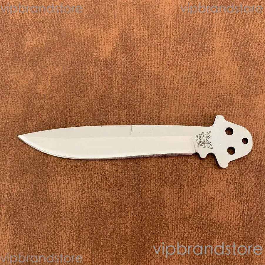 8Models BM42 Trainer Free-swinging Knife 3.74 fixed blade knife 440C Plain Blade, Stainless steel Handles For BM40 BM41 BM43 BM46 BM47 BM49