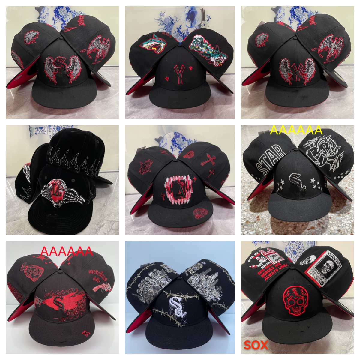 Cheapest Designer Fitted hat Snapbacks Ball hats All tem Logo Adult Flat Embroidery Cotton baseball hat Letter sizes Mesh hat outdoors Sports cap mix order size 7- 7 5/8