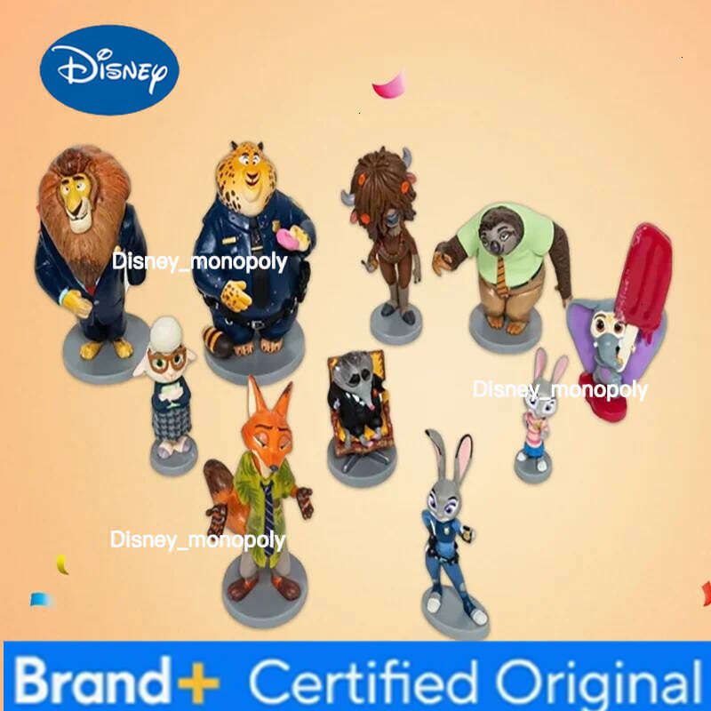 Disney Official Zootopia Nick Judy Handmade Toy Gift Box Ornament for Boys and Girls' Birthday Gifts H260105 H260105