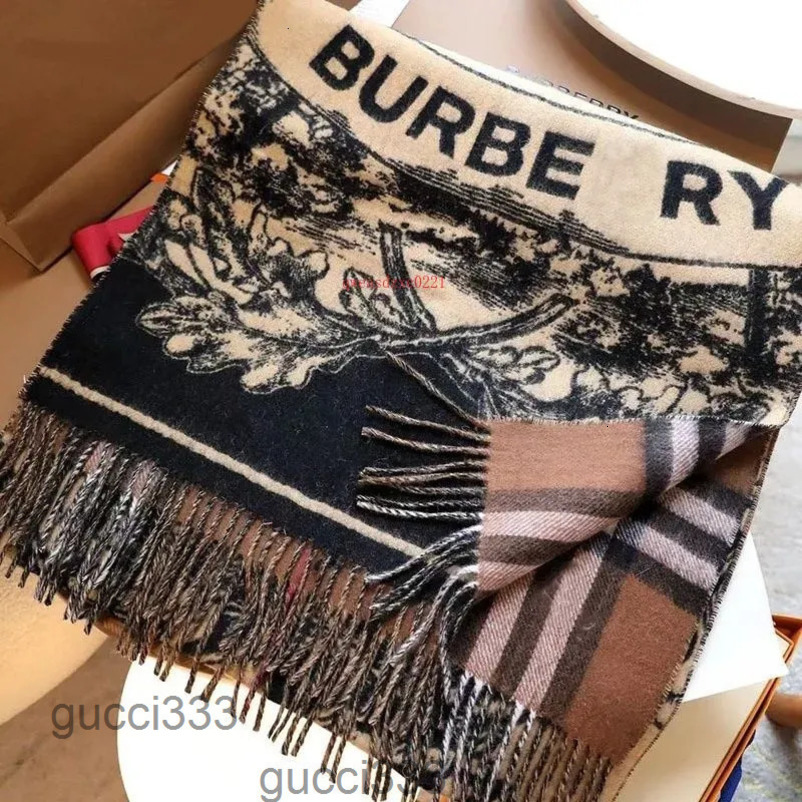Designer Scarf Luxury brand Scarf 100 Cashmere wool Scarves Womens and mens Long Wraps Classic Plaid Women Man silk scarf warmth wintert Burberrys Burberrys2 0BSQ