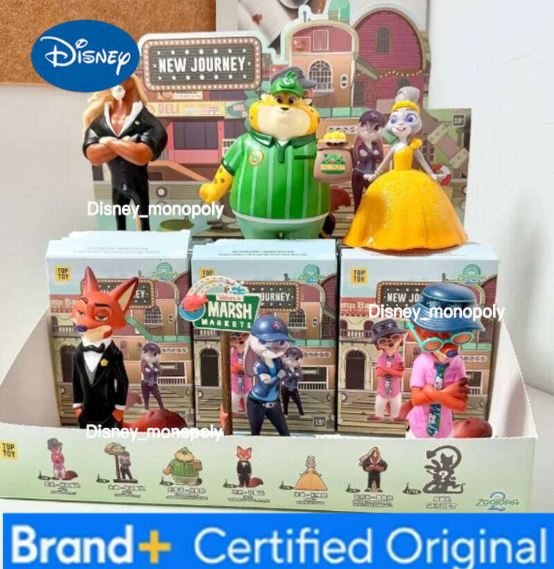 Disney In-stock authentic Zootopia New Journey Series figurine blind box collectible decorative toy gift for boys and girls H260105 H260105