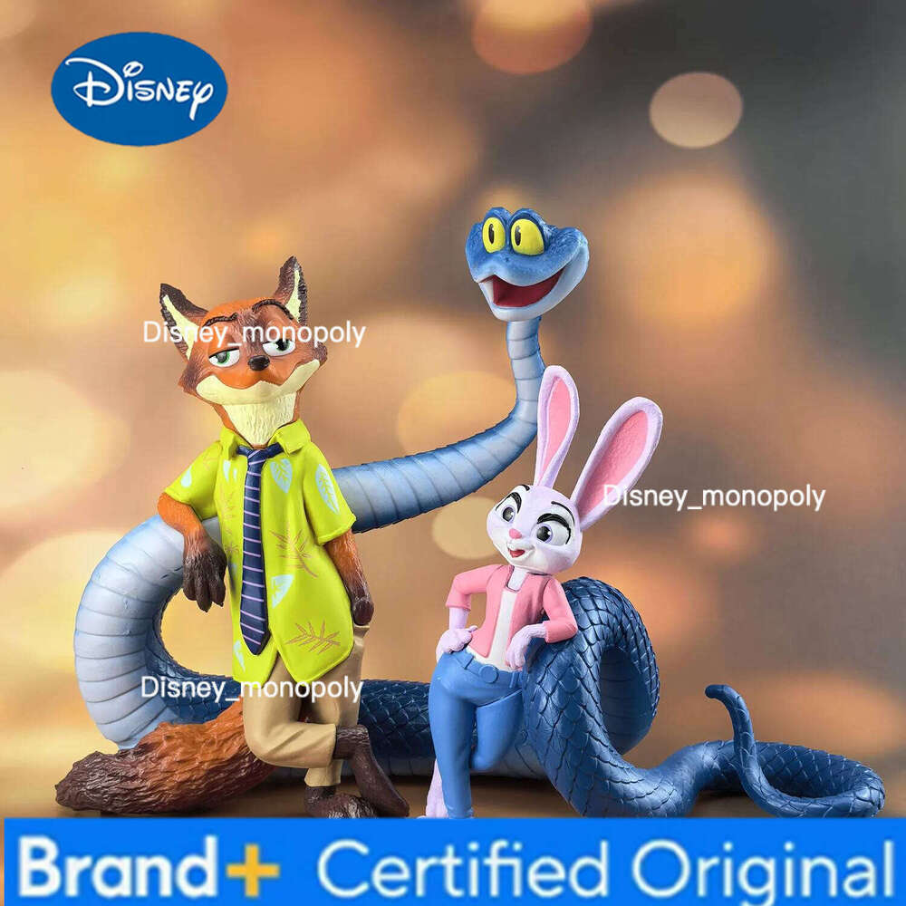 Disney Zootopia Fox Nick Judy Hopps Ornament Decoration Movie Merchandise Cute Trendy Figurines Desktop Ornaments Kids Birthday Gifts H260105 H260105