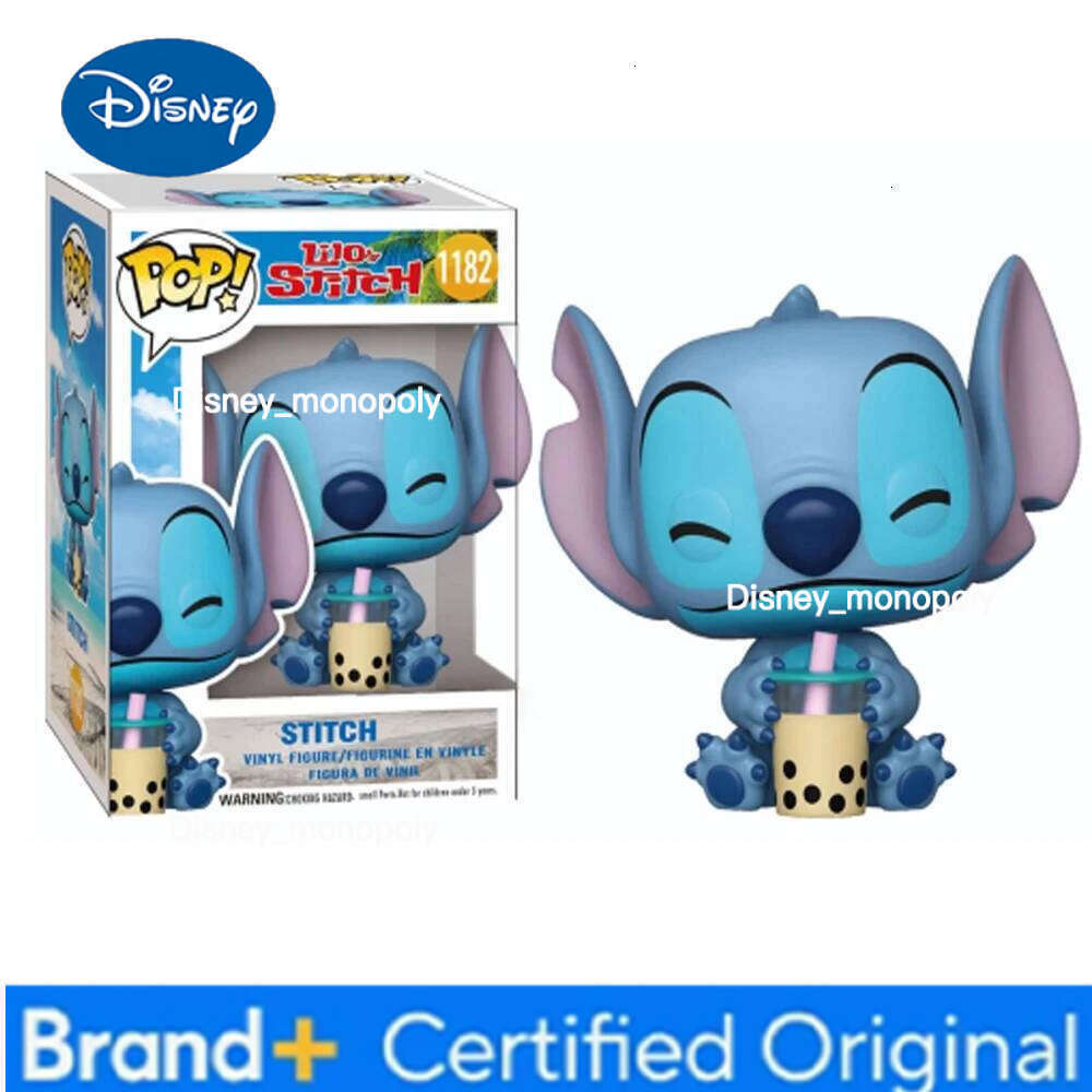 Disney Hot Sale Elf Star Baby Stitch Little Gold Handmade Vinyl PVC Doll Toy Children's Gift H260105