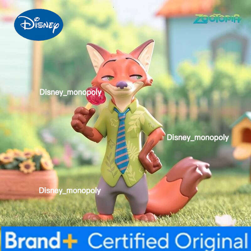 Disney Zootopia Floral World Blind Box, Judy & Nick Flower Theme Figures, Cute Gift, Official Collectible Desk Decor H260105