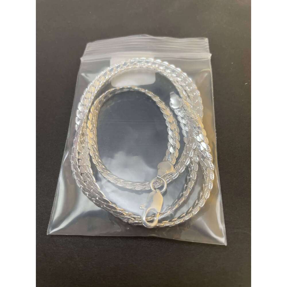 20-60cm 925 sterling Silver luxury brand design noble Necklace Chain For Woman Men Fashion Wedding Engagement Jewelry