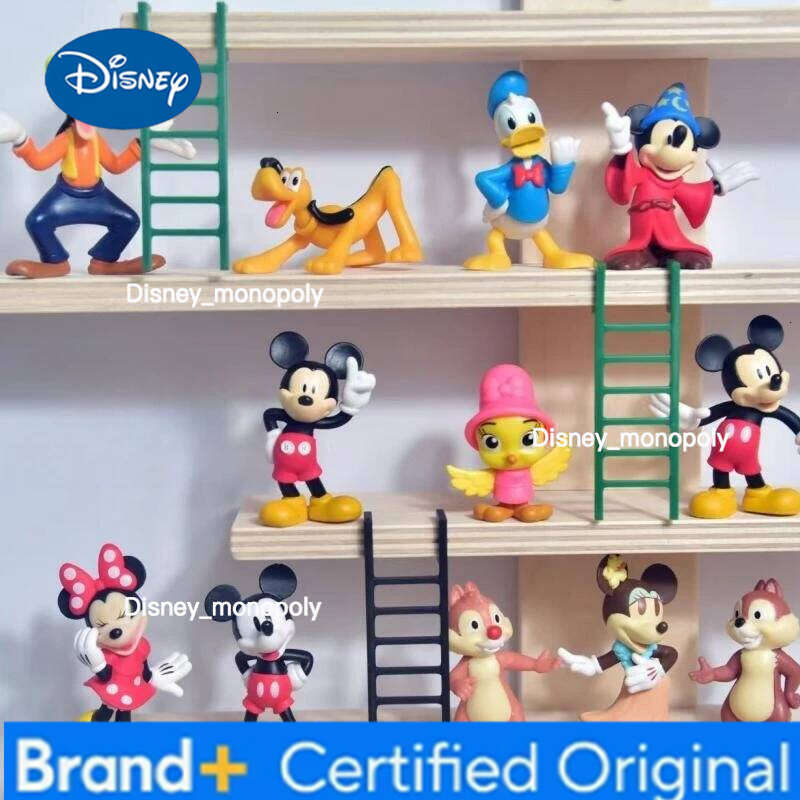 Disney Action & Mickey Mouse Minnie Retro Classic Doll Gifts Cute Cartoon Toy Anime Figures Collect Ornaments Model H260105