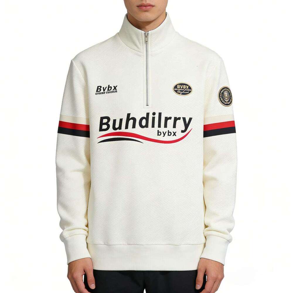 White Jacket Men's Spring Autumn New Style Baseball Uniform Men's Jacket Trendy Brand Men's Clothing