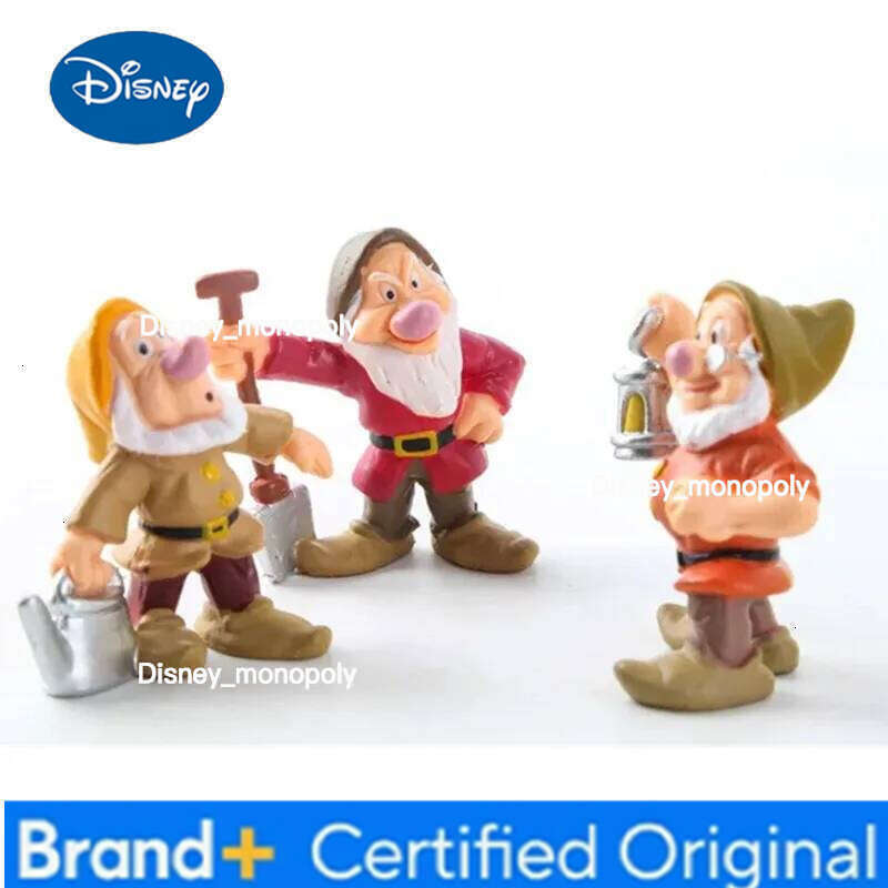 Disney 8Pcs/Set Princess Q Vesion Snow White and The Seven Dwarfs Figure Toy Model Dolls Gift for Children Hot Fashion Decor H260105 H260105
