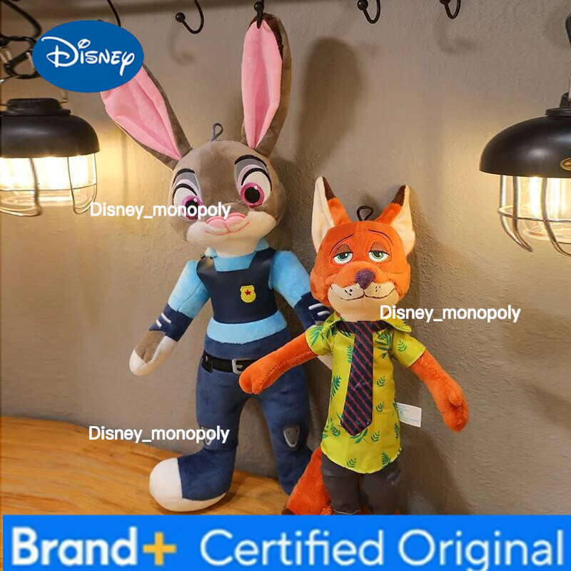 Disney 40-50Cm Zootopia Character Nick Wilde Judy Hopps Cartoon Cute Toy Doll Model Birthday Christmas Gift for Friends H260105 H260105