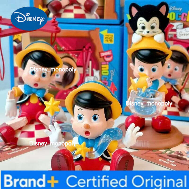 Disney Genuine Pinocchio Growth Diary Series Blind Box Guess Bag Toys Doll Cute Anime Figure Cartoon Ornaments Birthday Gift Toy H260105