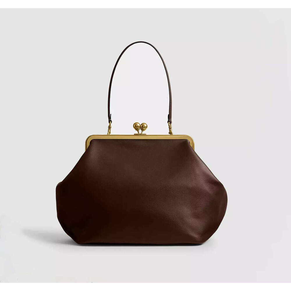 Angel Fashion Large Kiss Lock Clip new Spring Summer New Pink Clutch Same Style Shoulder Bag For Women