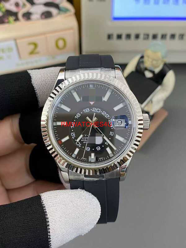 Luxury Wristwatches Automatic Mechanical Movement Watches Complex Function Integrated Mechanical Men's Watch Black Dial Goodsf89