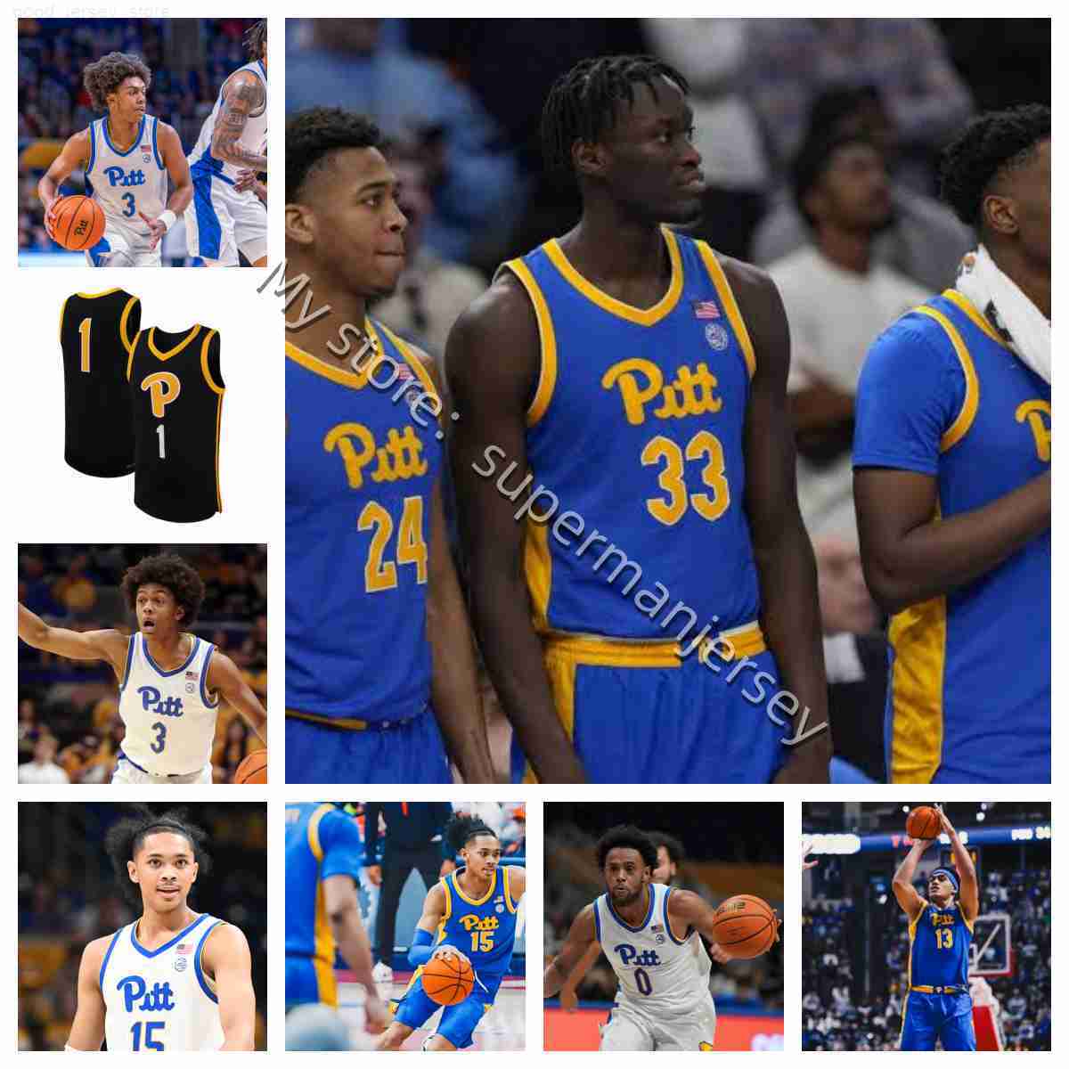 2025-26 Pitts Panthers College basketball jersey Nelson Mayhew Indrusaitis Dunning Jr Moore Siulepa Mullen Minor Lau Kante Cummings Corhen Jackson