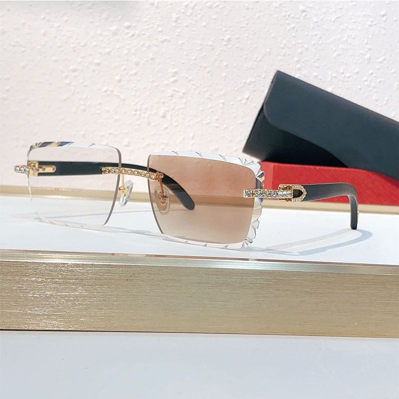 SS26 hot selling trendy Sunglasses for wome designed gemstones in the center acetate temples for daily wear casual style glasses UVA100% CT0702s