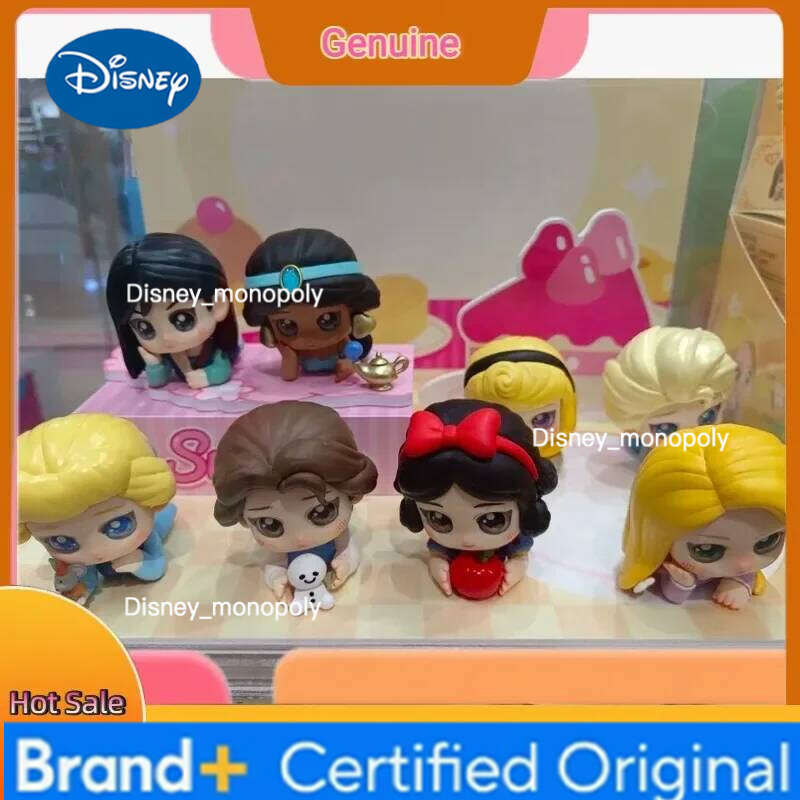 Disney Genuine Princess Afternoon Rest Series Blind Kawaii Toy Doll Anime Action Figure Mystery Box Girl Customzied Gift H260105