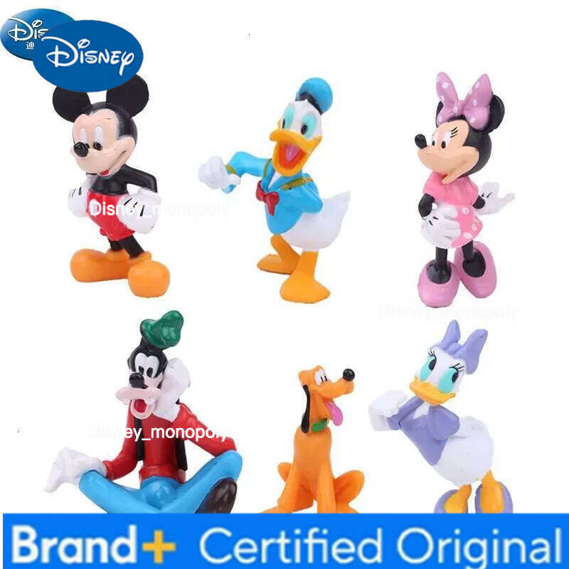 Disney Cartoon Original Restoration Multi-Piece Set Fine Texture, Doll Toy, Hit Mickey Mouse Clubhouse Girls' PVC Ornament Gift H260105