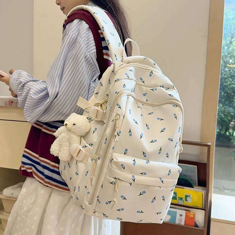 Cute Backpack Girls Fashion School Large Capacity Student Schoolbag For Teenage Portable Travel Storage Bag for Kids Bookbag