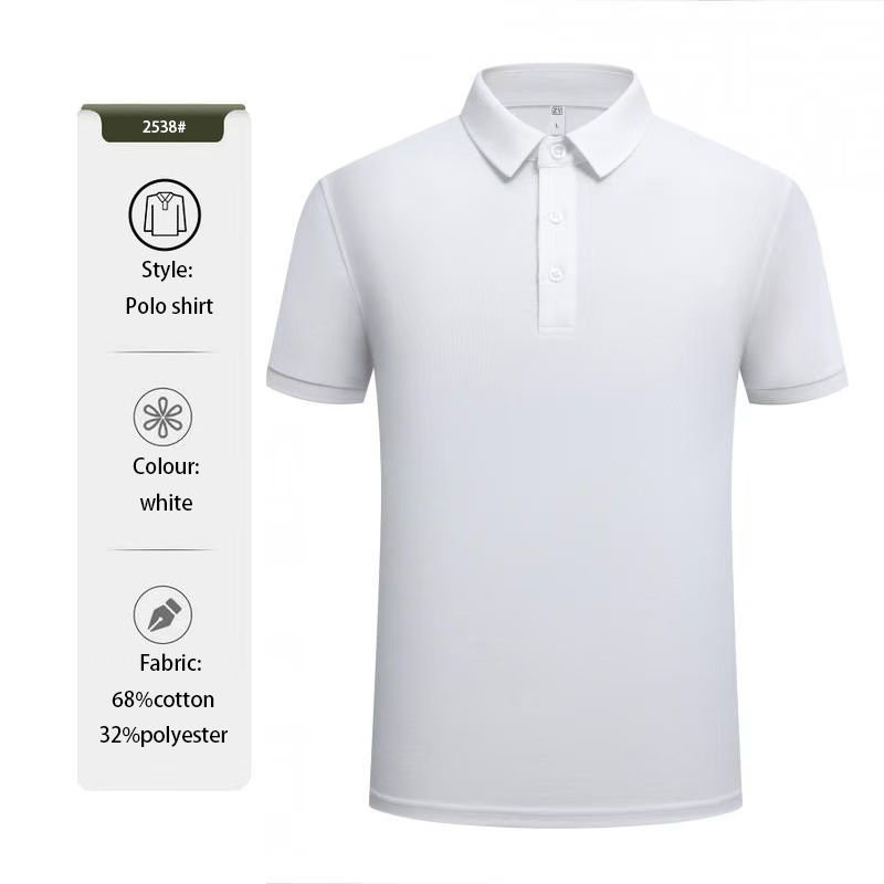 Cool Touch Antibacterial Polo Shirt Wrinkle Free Breathable Quick-drying and sweat absorbing business leisure Cotton Top Designer clothes