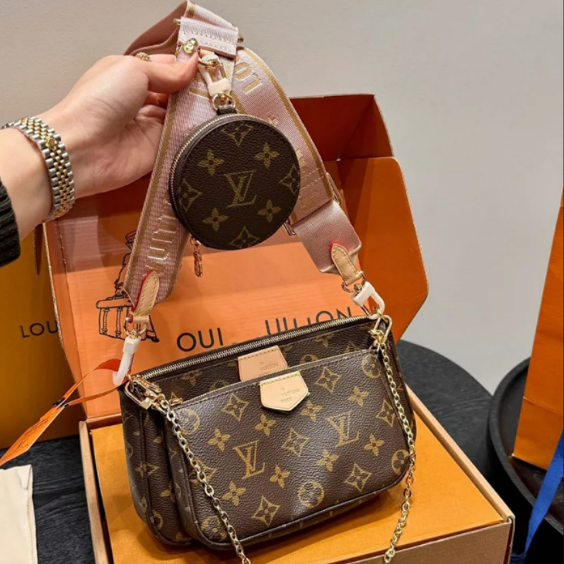 Luxury Designer Bag 3 Multi FELICIE POCHETTE Chain Handbag Crossbody Purse Fashion Women Shoulder Bags Lady Tote Wallets louisities vittonn bag viitton backpacks