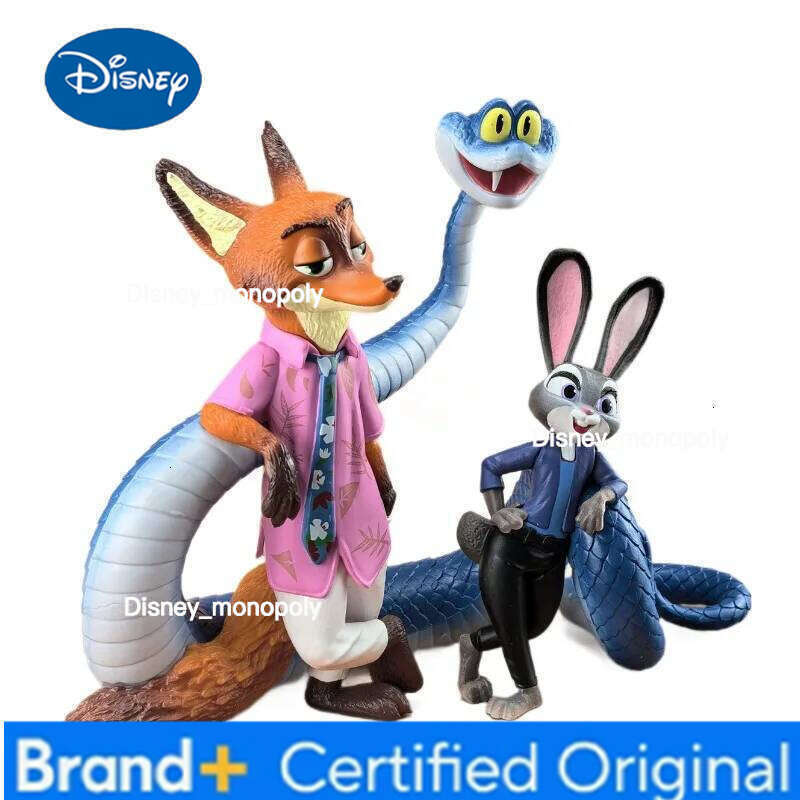 Disney Zootopia Fox Nick Judy Hopps Ornament Decoration Movie Merchandise Cute Trendy Figurines Desktop Ornaments Kids Birthday Gifts H260105 H260105