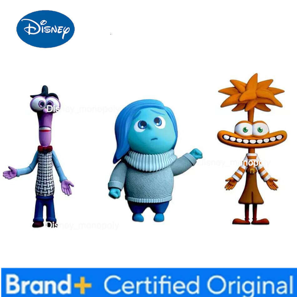 Disney 6pcs/set Inside Out Kids Figure Sadness Joy Anger Action Doll Toy Cake Decorative Desk Ornament Kid Birthday Gift H260105