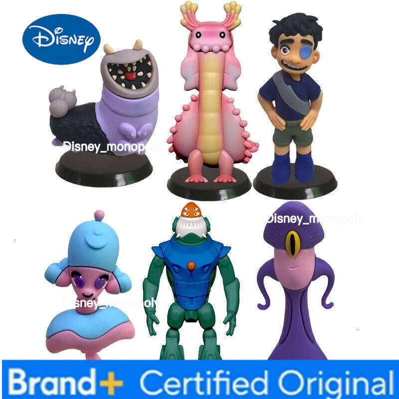 Disney 6pcs Elio Sols Action Figures Kawaii Ornament Car Model Doll Kids Cosplay Classic Toys Home Decor Children Birthday Gift H260105 H260105
