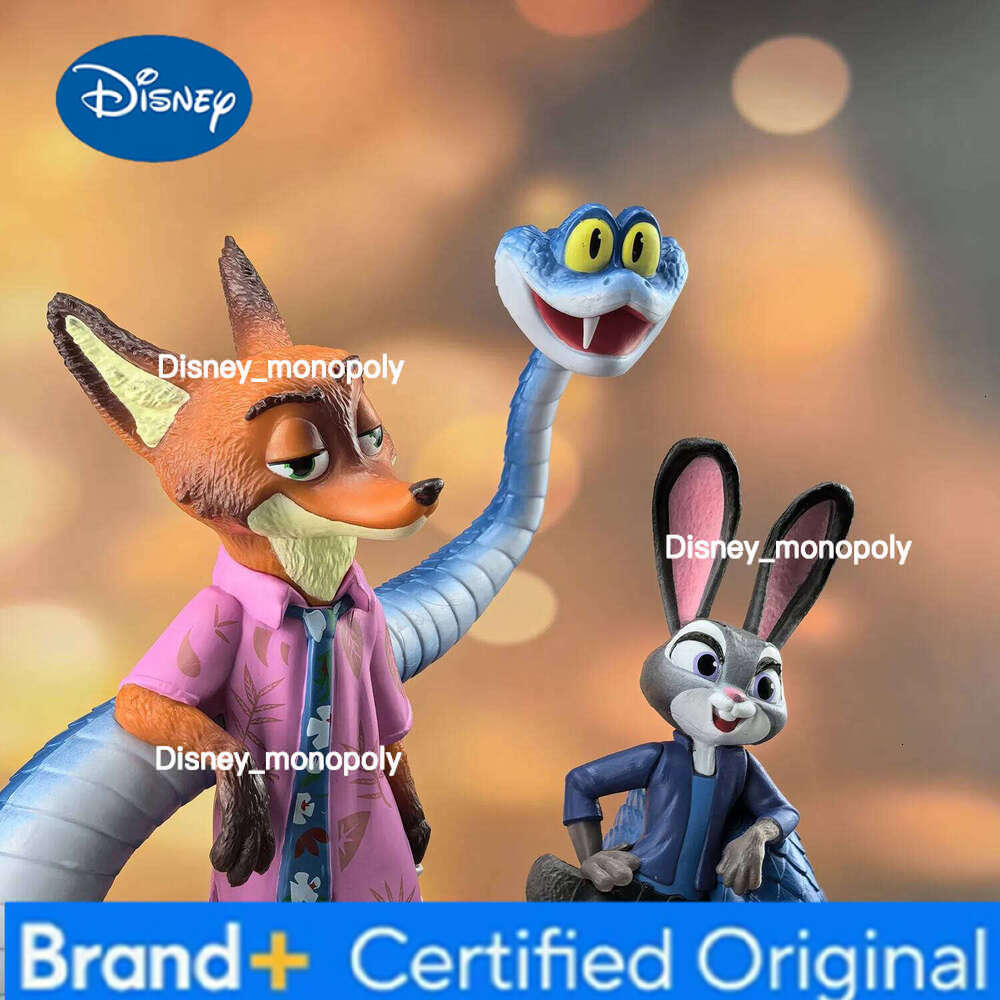 Disney Zootopia Fox Nick Judy Hopps Ornament Decoration Movie Merchandise Cute Trendy Figurines Desktop Ornaments Kids Birthday Gifts H260105 H260105