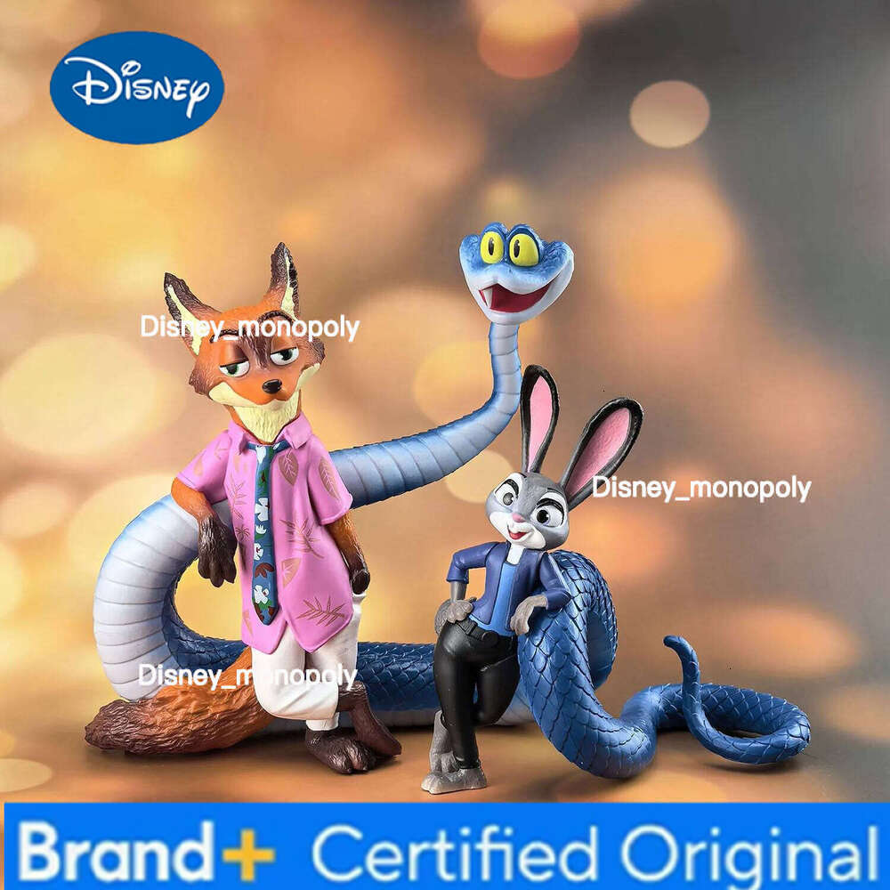 Disney Zootopia Fox Nick Judy Hopps Ornament Decoration Movie Merchandise Cute Trendy Figurines Desktop Ornaments Kids Birthday Gifts H260105 H260105