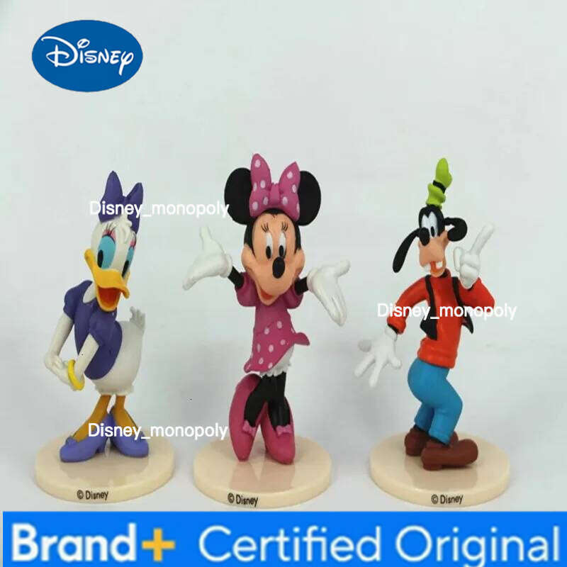 Disney 6 UNIDS/ set GK Mickey Mouse Minnie Goofy Regal Duck Donald Margarita cartoon character PVC model toy Christmas gift H260105